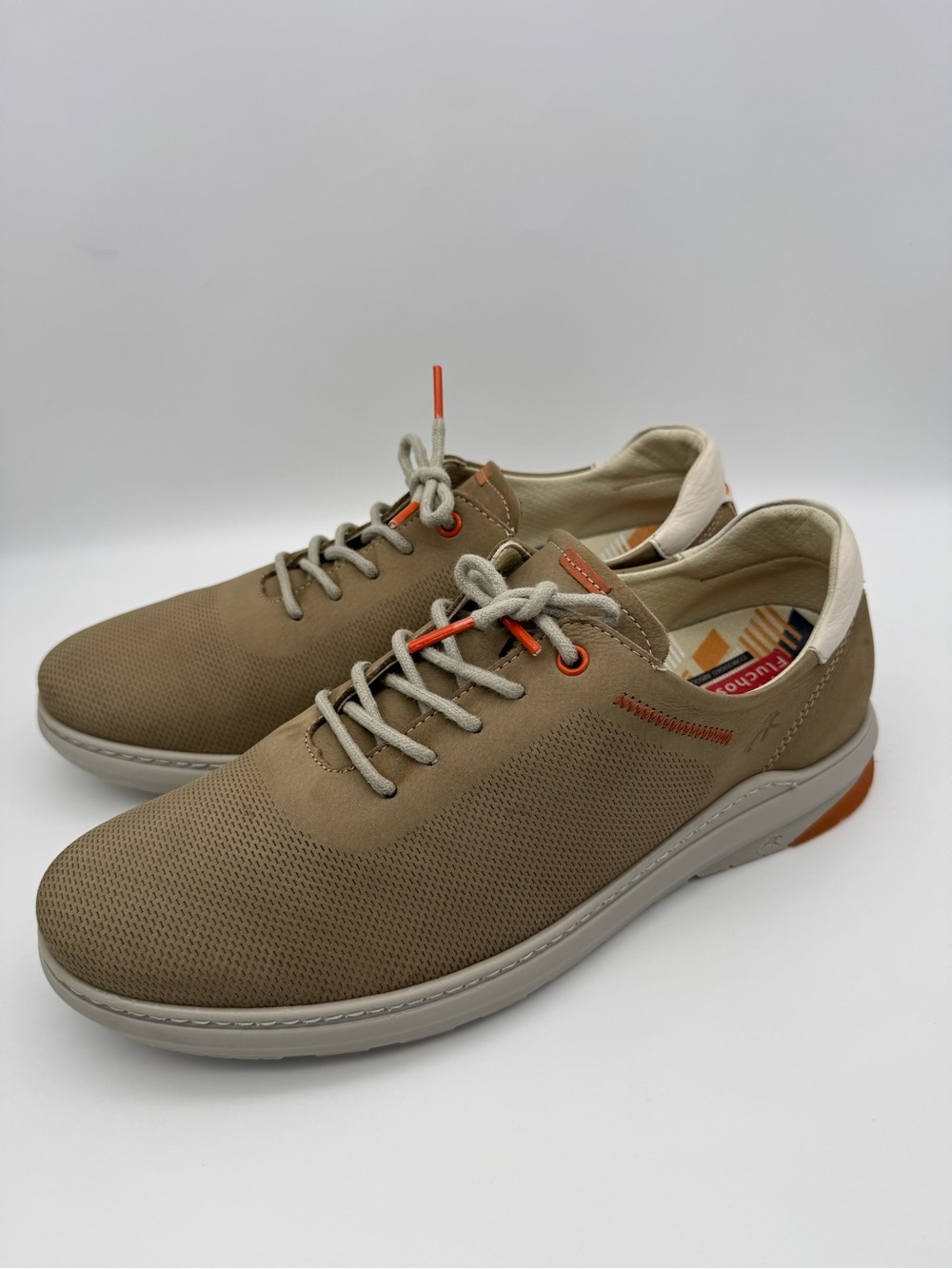 Fluchos Jack F1158 Men’s Leather Comfort Shoes – Taupe – Size EU 43 / US 10–10.5
